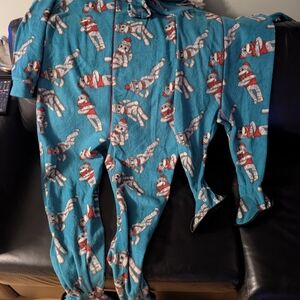 Snug As A Bug Blue Fleece Onesie